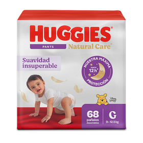 Pañales Huggies Natural Care Pants 3/G 68U
