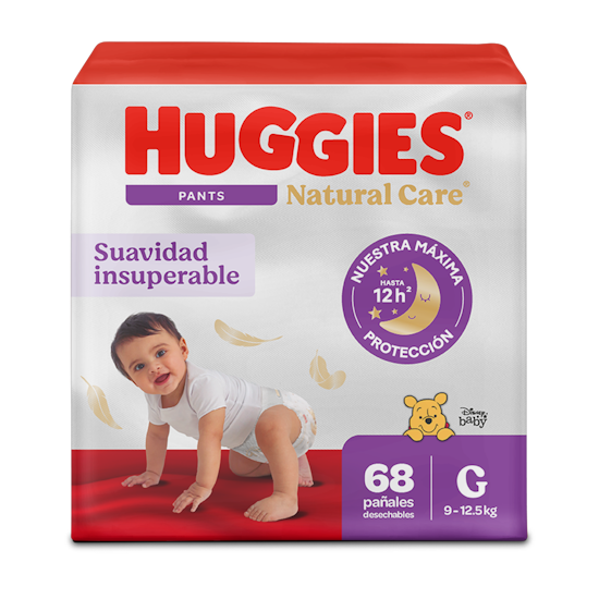 Pañales Huggies Natural Care Pants 3/G 68U