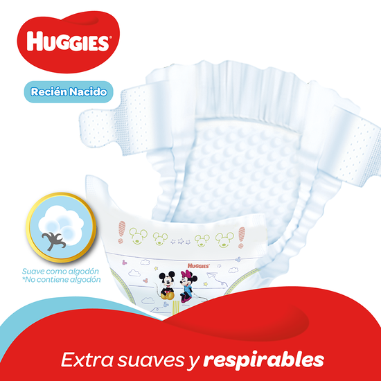 Pañales Huggies Natural Care Prematuro, 30uds