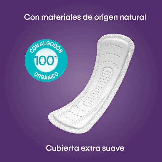 Protectores Kotex Puro y Natural Largos 120U