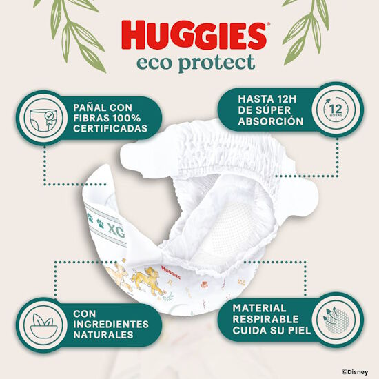 Pañales Huggies Eco Protect 5/XXG 40U