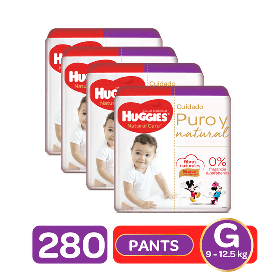 Combo Pantanloncitos Natural Care G, 280uds