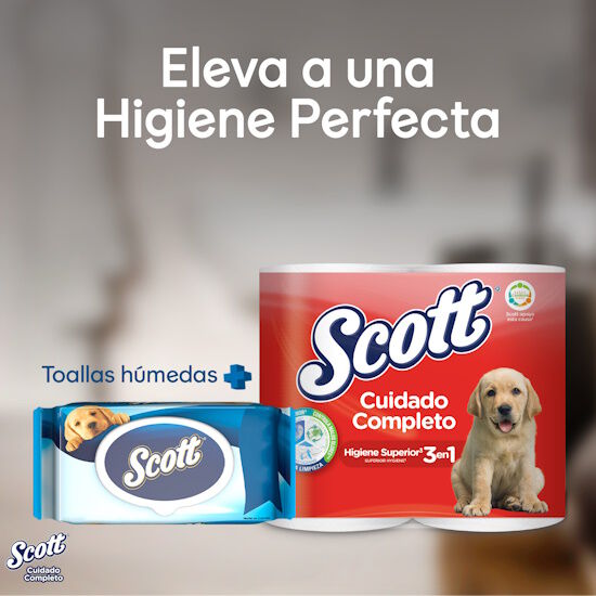 Papel Higiénico Scott Cuidado Completo Triple Hoja 6R