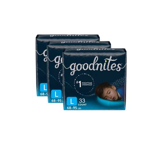 Combo Pantoloncitos Goodnites Niño, Talla G, 33 uds