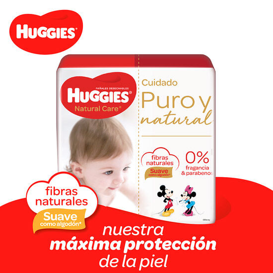 Pañales Huggies Natural Care (Tallas M-G-XG-XXG-XXXG)