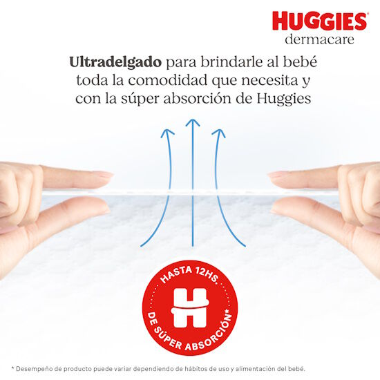Pañales Huggies Dermacare 2/M 58U