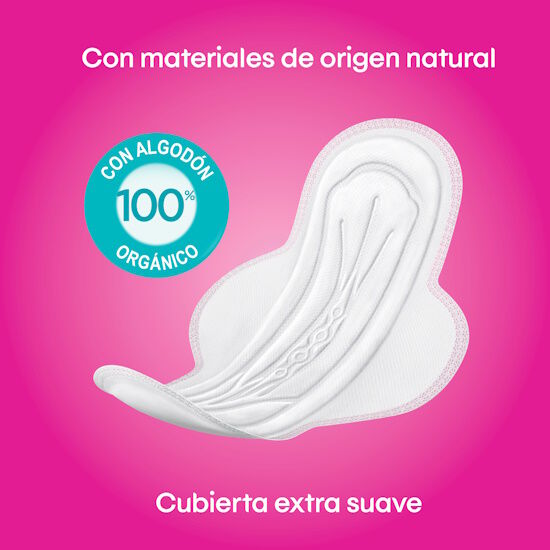 Toallas Femeninas Kotex Puro y Natural 24U