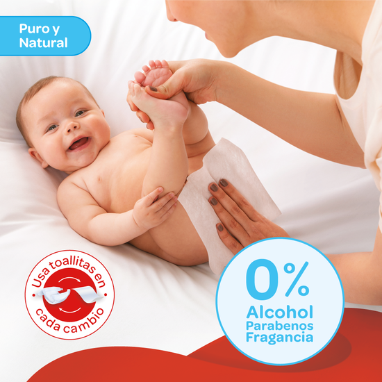 Combo Toallitas Húmedas Puro y Natural, 368uds