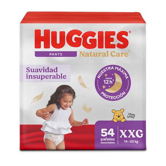 Pañales Huggies Natural Care Pants 5/XXG 54U
