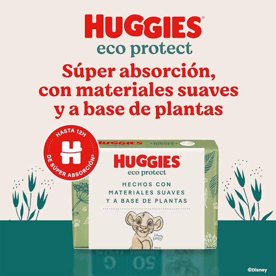 Pañales Huggies Eco Protect 3/G 50U