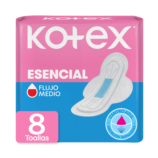 Toallas Femeninas Kotex Esencial Normal 8U
