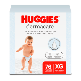 Pañales Huggies Dermacare 4/XG 76U