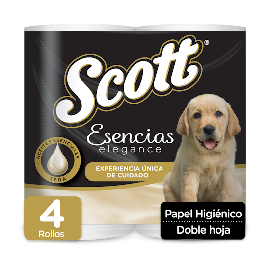 Papel Higiénico Scott Esencias Doble Hoja 4R