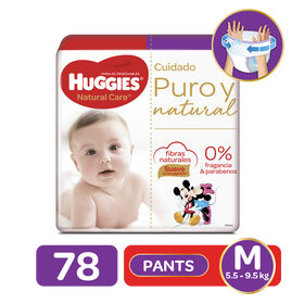 Pantanloncitos Huggies Natural Care M, 78uds